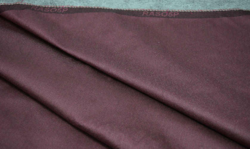 Матрасная ткань однотонная цвета бордо W-133766