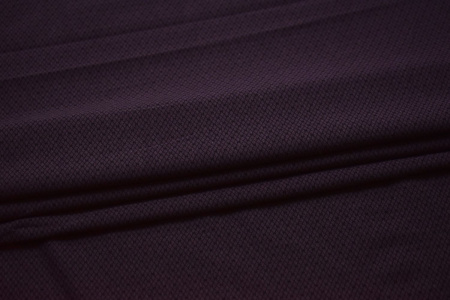 Трикотаж фиолетовый черный геометрия W-130999
