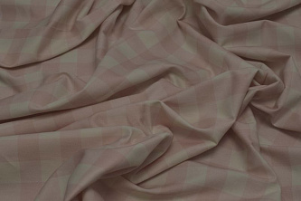 Скатертная ткань в розово-белую клетку W-133792