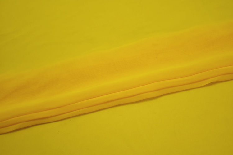Шифон желтого цвета W-125548