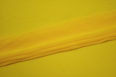 Шифон желтого цвета W-125548