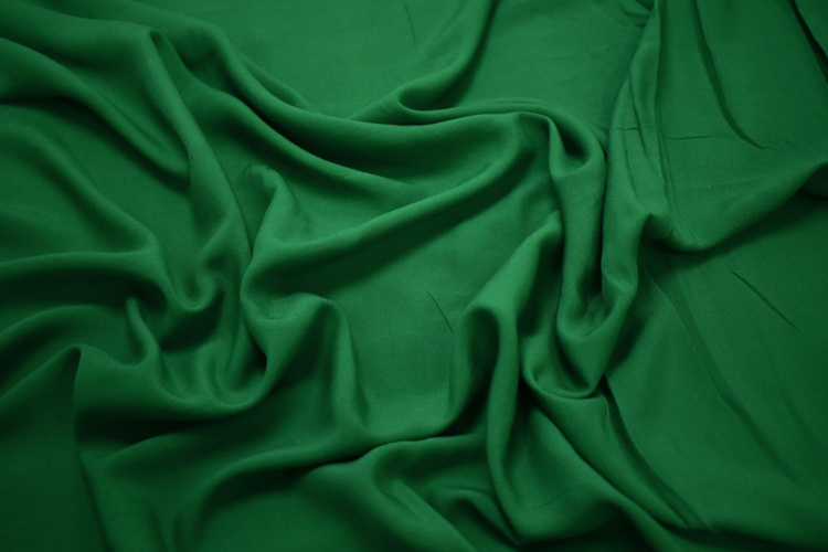 Штапель зеленого цвета W-125928