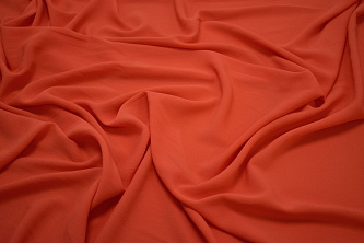 Плательная оранжевая ткань W-131293
