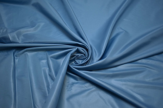 Курточная однотонная голубая ткань W-131306