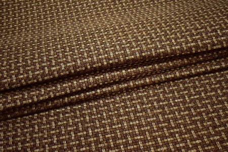 Обивочная рогожка коричневая бежевая W-131930