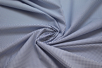 Рубашечная голубая синяя ткань геометрия W-132100