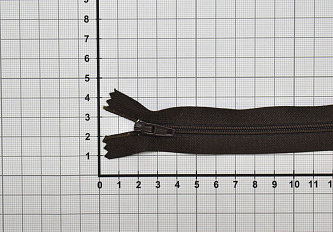 Молния неразъемная юбочная коричневая W-132621