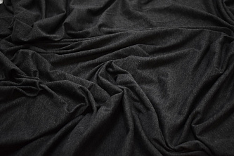 Трикотаж темно-серый W-124910