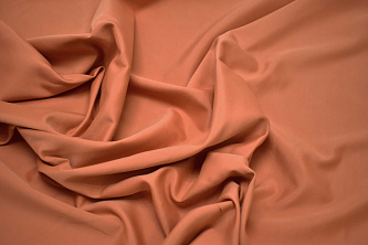Костюмная оранжевая ткань W-131048