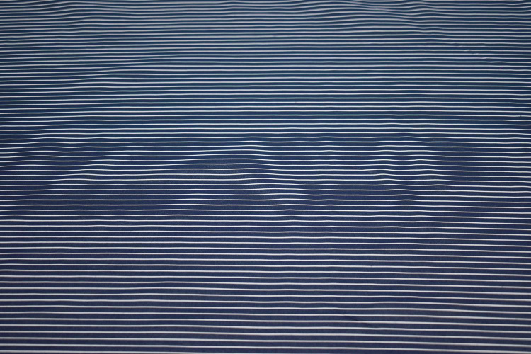 Рубашечная синяя белая ткань полоска W-132677