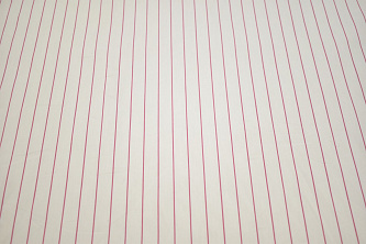 Рубашечная белая ткань в розовую полоску W-131959