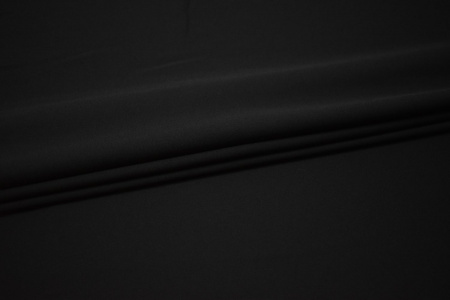 Плательная черная ткань W-127188