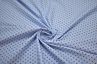 Рубашечная синяя черная ткань геометрия W-131866