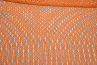Сетка-стрейч оранжевого цвета W-125667