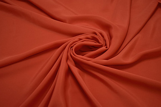 Плательная красная ткань W-130778
