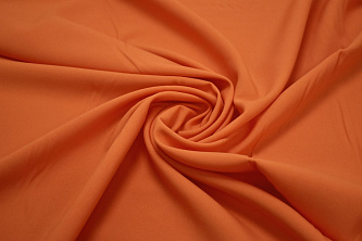 Габардин оранжевого цвета W-128164