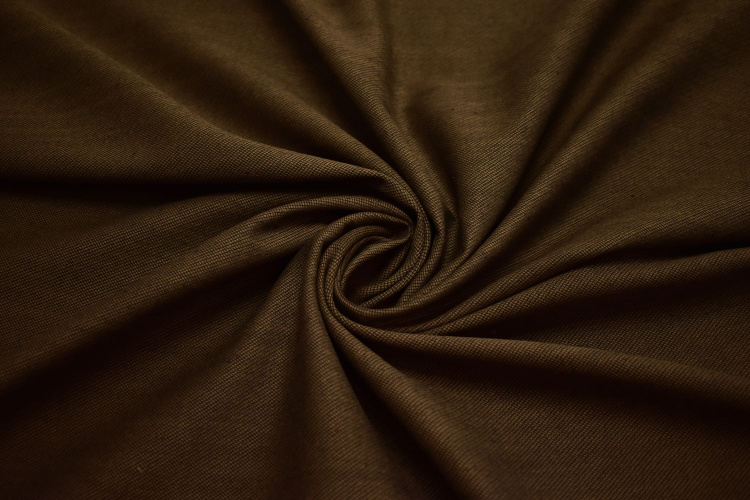 Костюмная коричневая ткань W-131062