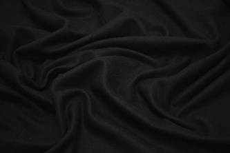 Пальтовая черная ткань W-129742