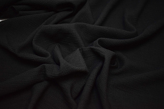 Костюмная черная ткань W-131221