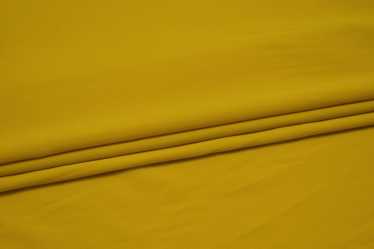 Плательная желтая ткань W-127183