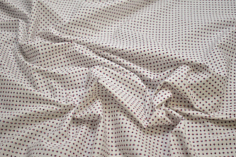 Рубашечная белая синяя ткань геометрия W-132894