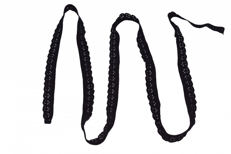 Декоративная резинка черного цвета ширина W-133341