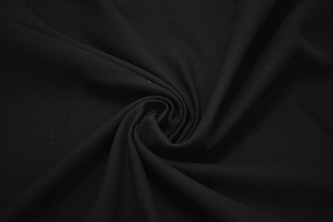 Костюмная черная ткань W-129638