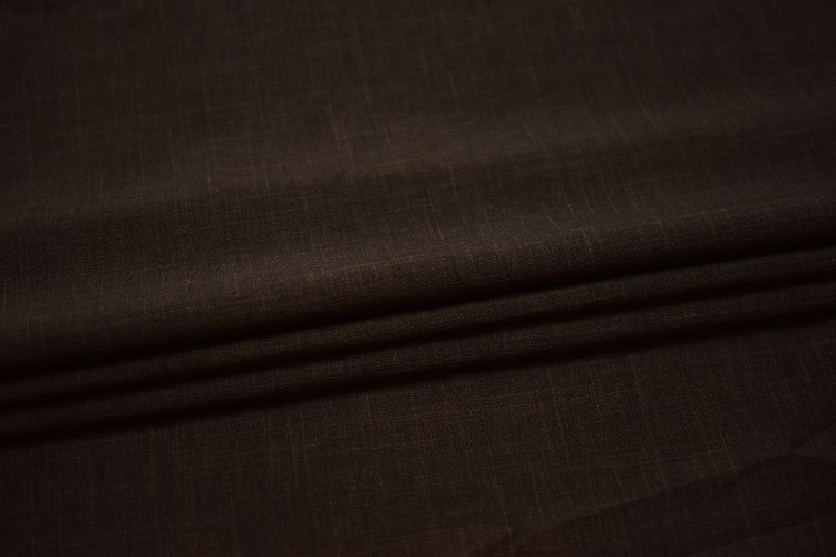Костюмная коричневая ткань W-128599