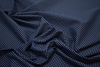 Рубашечная синяя голубая ткань геометрия W-132095