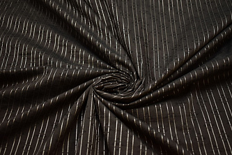 Рубашечная коричневая ткань полоска W-130749