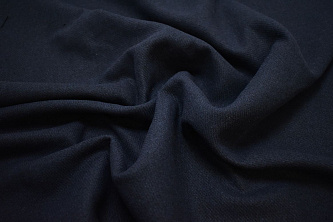 Пальтовая синяя ткань W-128441