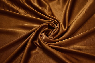 Плательная коричневая ткань W-130850