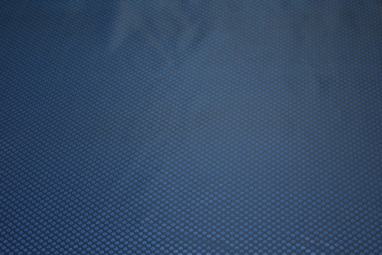 Подкладочная-жаккард синяя ткань геометрия W-133132