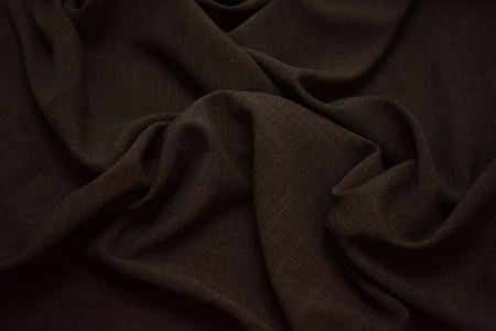 Костюмная коричневая ткань W-128599
