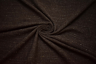 Костюмная коричневая ткань W-131091