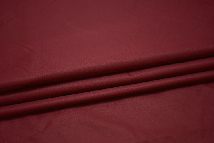Плащевая бордовая ткань W-127374