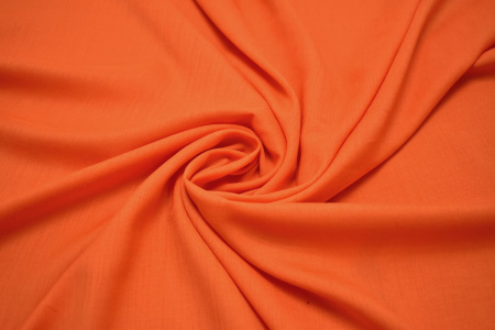 Плательная оранжевая ткань W-128561