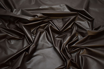 Курточная коричневая ткань W-128663