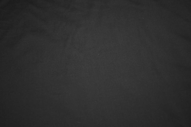 Плательная черная ткань W-130370