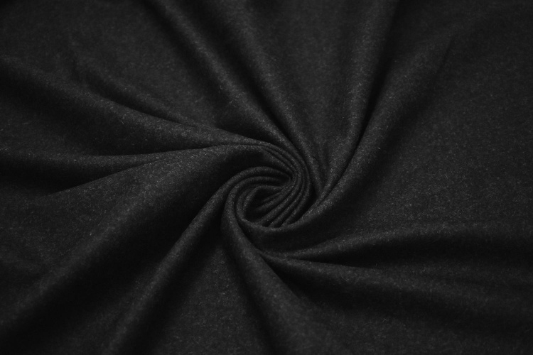 Костюмная черная ткань W-129746