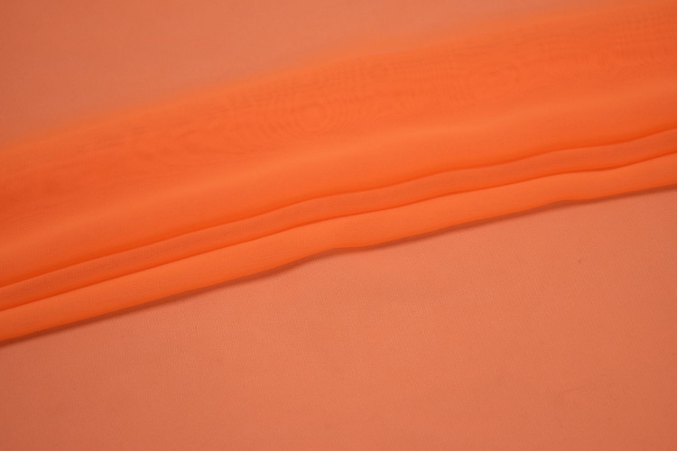 Шифон оранжевого цвета W-126887