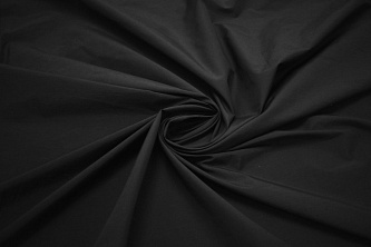 Плательная черная ткань W-130419