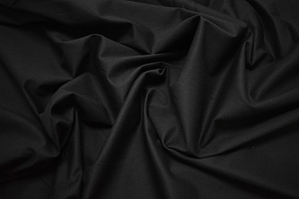 Костюмная черная ткань W-128859