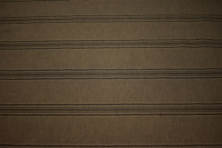 Рубашечная коричневая ткань полоска W-130743