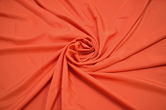 Плательная оранжевая ткань W-128559