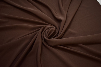 Плательная коричневая ткань W-128957