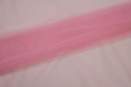 Сетка мягкая розового цвета W-124860