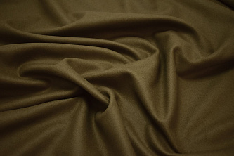 Пальтовая оливковая ткань W-130825
