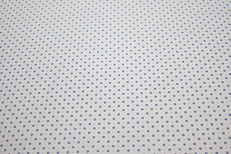 Рубашечная белая синяя ткань геометрия W-132887