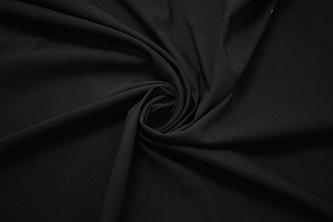 Костюмная черная ткань W-132316